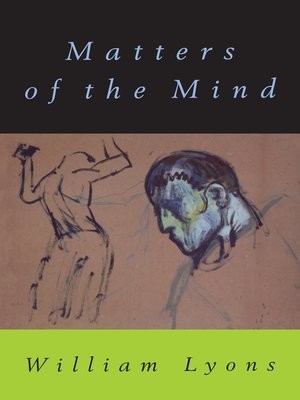 cover image of Matters of the Mind